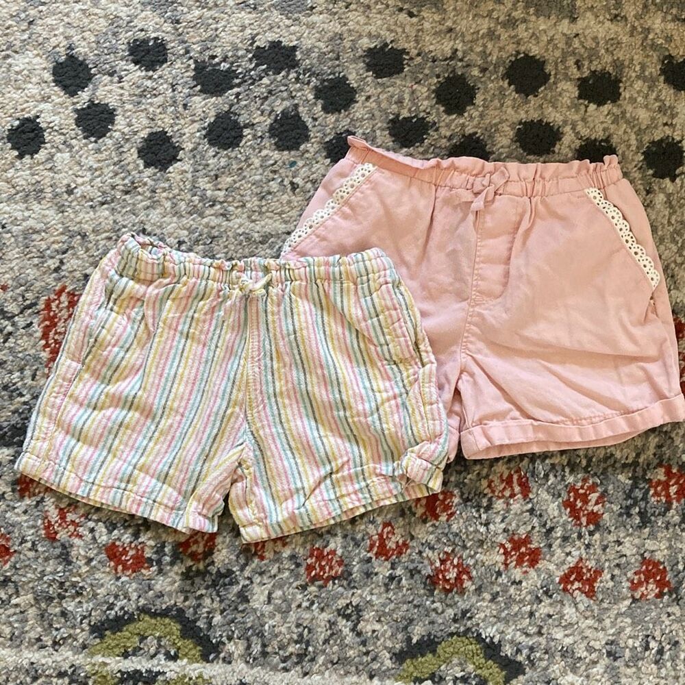 Toddler Girls Shorts Bundle 5T Old Navy & OshKosh Summer 2-Pair Lot